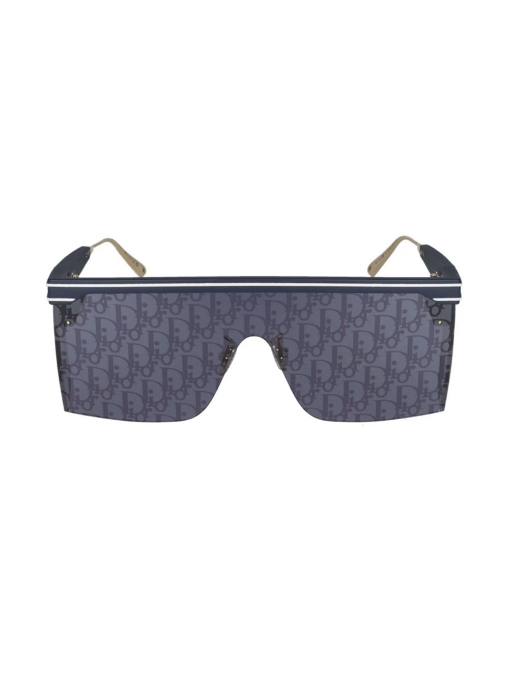 Christian Dior DiorClub M1U 31B8 Shield Sunglasses Logo Lens Oversized